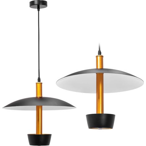 Pendant LED Lamp TOOLIGHT APP914-1CP Gold Black Round 1-light point 7W 35,5x30cm