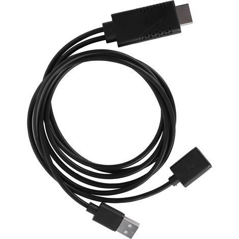 1080p HD USB-Kabel zum Spiegeln des Bildschirms und Laden von iOS-/Android-Smartphones an einen Fernsehmonitor (1/5)