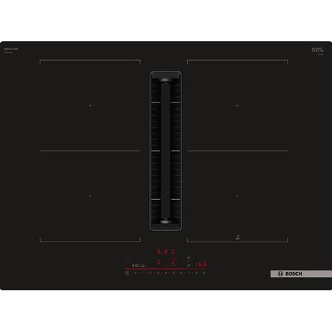 Placa de inducción al vacío 71cm 4 fuegos 3600w negra - PVQ711H26E - Bosch -