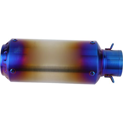 Embout d'échappement de moto en acier inoxydable de 51 mm, compatible avec le modèle bleu Kawasaki Z650. (1/5)