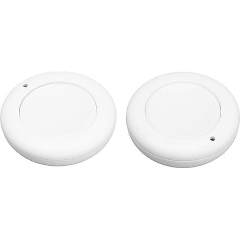 Lot de 2 interrupteurs sans fil RF 433 MHz avec télécommande pour ventilateur et lampe, boutons intelligents, alimentation 9 V CC (1/5)