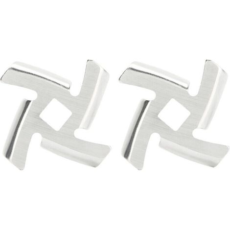 2 pièces lame de hachoir à viande 304 plaque de broyage en acier inoxydable accessoire de broyeur de nourriture pour broyeur de type 5 / B, outil de cuisson de cuisine (B Type Meat Grinder) (1/4)