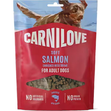 Carnilove - Friandises moelleuses pour chiens de petite race - Saumon et thym 200 g (1/5)