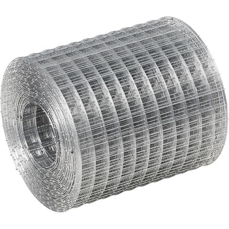 Grillage à poules galvanisé, maille soudée pour clôture de jardin, protection anti-nuisibles et enclos pour petits animaux, dimensions 6m x 10cm (1/5)