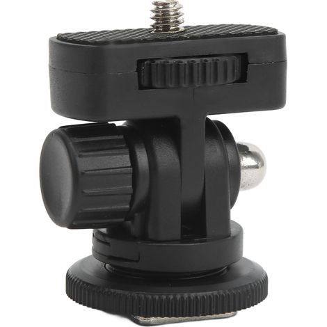 Rotule pour moniteur orientable à 180° avec griffe porte-accessoires et interface à vis 1/4". (1/5)