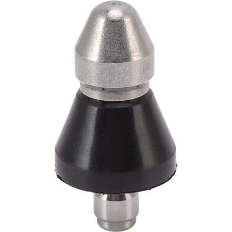 Buse de nettoyage de canalisations d'égout haute pression, buse de nettoyage de canalisations en acier inoxydable G1/4, outils pour le nettoyage et le dragage des canalisations d'égout, 1 buse avant e (1/4)