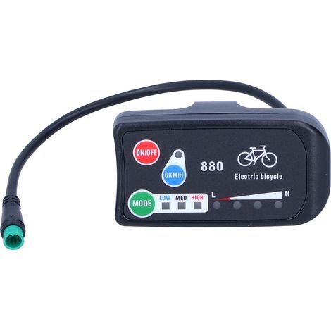 ,E-bike KT-LED880 panel of control smart, e-bike 36V 48V meter display, e-bike accessories (1/5)