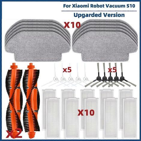 Accessoires pour aspirateur robot Xiaomi S10 S12 T12 B106GL : brosse principale, filtre, etc. (1/4)