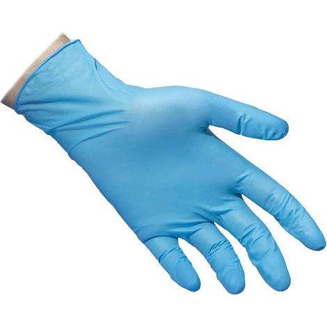 Guantes de nitrilo Reflexx N69 sin polvo 100% libres de látex 7 gr Cat. 3 100 piezas M