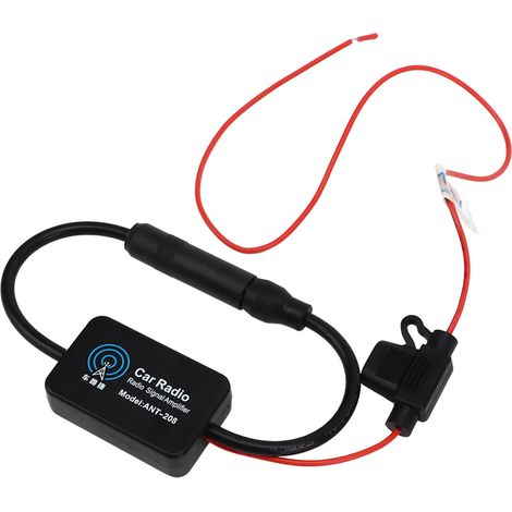 Amplificateur de signal d'antenne radio FM pour autoradio 25-30 dB, autoradio stéréo, récepteur multimédia (1/5)