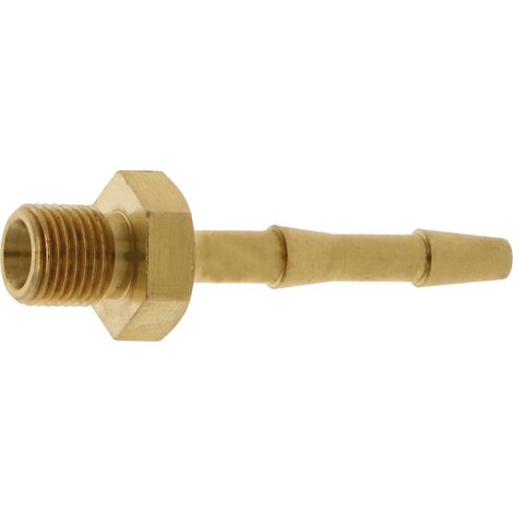 Raccordo terminale per tubo flessibile, filettatura esterna 1/4" fi, tubo flessibile da 9 mm per linea di irrigazione a goccia.