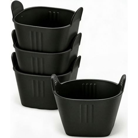 Lot de 4 ramequins pour friteuse à air, pocheuse à œufs pochés au micro-ondes, moules à œufs pochés de qualité alimentaire, pour plats soufflés, muffins, cupcakes, crème anglaise et pudding (1/5)