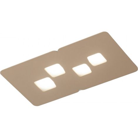 Plafonnier gea luce bilbao pp gx53 led plafonnier moderne gris tourterelle