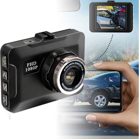 Caméra embarquée FHD 720p, version 2022 améliorée avec mini écran 2 pouces et vision nocturne. (1/5)