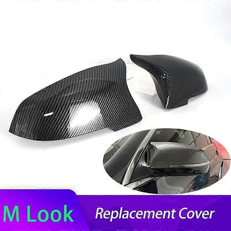 Look Spiegelkappe für BMW 5er, 6er, 7er Reihe F10, F11, F18, F07, F06, F12, F13, F01, F02 LCI Rückspiegelgehäuse in Carbonfaser-Optik