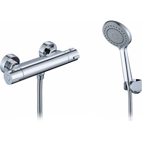 Robinet de douche en laiton avec fonction thermostatique accessoires pour ensemble de douche robinet (1/4)