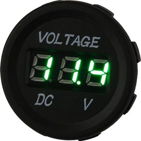 12V 24V DC Wasserdichter LED-Auto-Digitalanzeige-Voltmeter-Stecker.