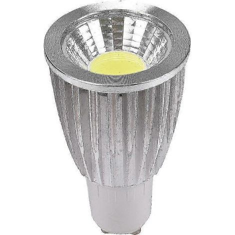 Ampoule LED blanche GU10 7W - Projecteur COB en aluminium pour éclairage de maison, restaurant et hôtel - AC110-265V écoénergétique (1/4)