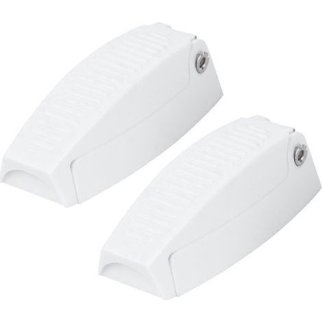 Set mit 2 Gepäckraumtürverschlüssen für Wohnmobile – 7,00 x 2,50 x 1,80 cm – Weiß (1/4)