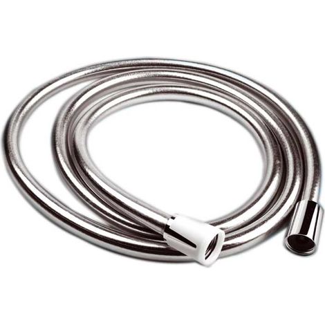 "FLESSIBILE DOCCIA CONICO ANTITORSIONE """"SILVER"""" IN PVC 1/2""""x 1/2"""" - 150 cm"