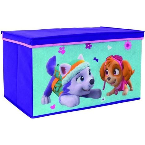 Coffre à jouets en tissu Pat Patrouille Stella et Everst