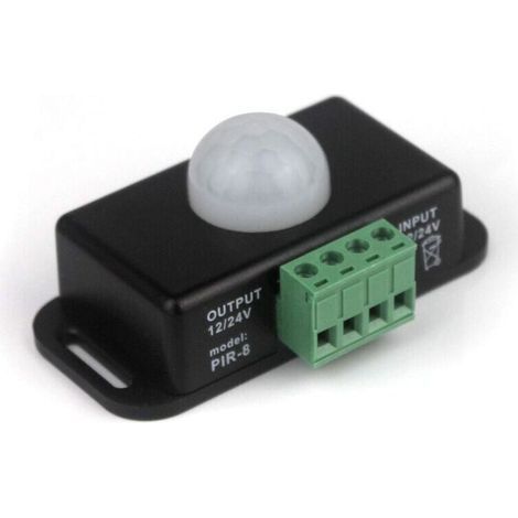 DBBEGK Détecteur de mouvement infrarouge PIR 12 V CC pour bande/ampoule LED, 12 V, 8 A (1/4)