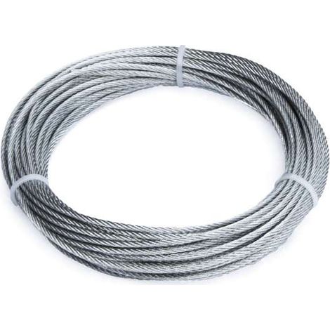 Fune per argani 49 fili Diam. 1,8 mm. in acciaio zincato 9 mt. (1/2)