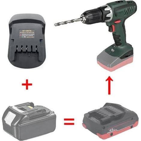 Makita 18V auf Metabo 18V Li-Ion Akku-Adapter für Elektrowerkzeuge (1/5)