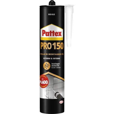 PATTEX PRO 150 colla di montaggio Beige Box di 12 cartucce da 495 gr 2960318 HENKEL (1/2)