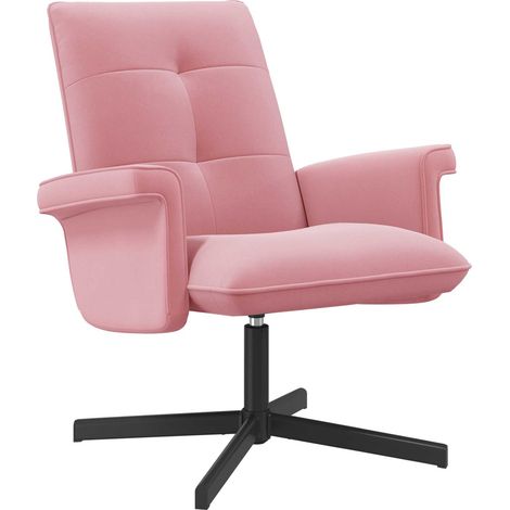 Chaise pivotante Rose Velours vidaXL (1/5)