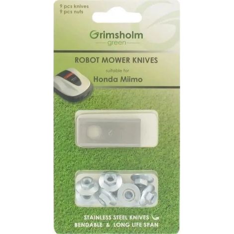 Hojas de repuesto Honda miimo acero inoxidable duraderas flexibles 9 uds