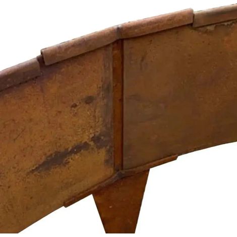 Bordura circular de Acero Corten / Ø 100 cm / 10 cm / Liso (1/5)