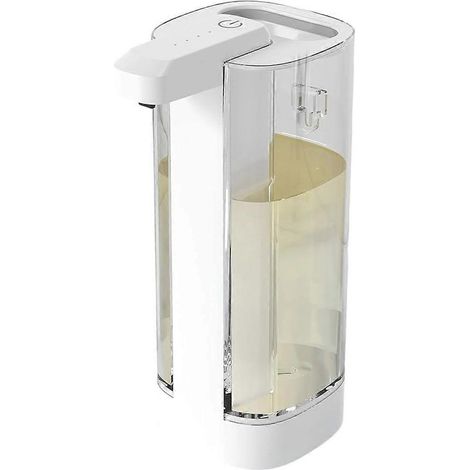 Distributeur de savon liquide sans contact, transparent, étanche IPX5, rechargeable par USB, avec capteur infrarouge automatique, flacon de 500 ml (1/5)