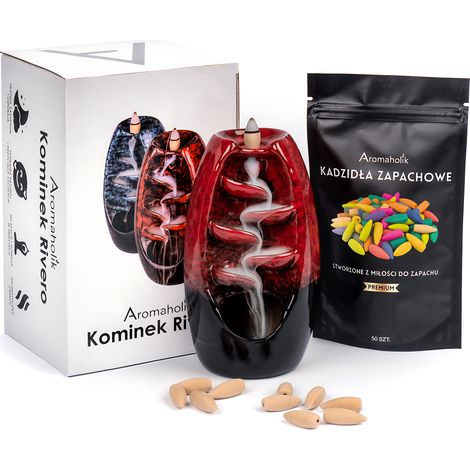 Quemador de cerámica perfumada, varitas de incienso cónicas - JUEGO DE RETROCESO