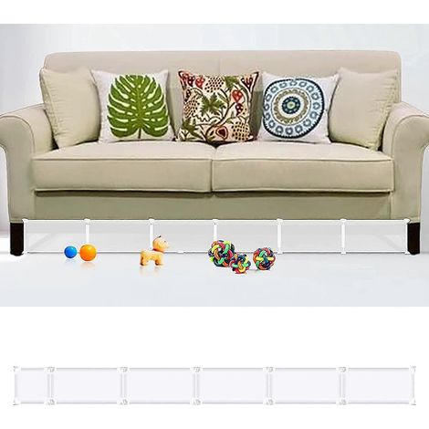 Barrières de protection pour jouets à placer sous les meubles, faciles à installer, sans dégâts. (1/5)