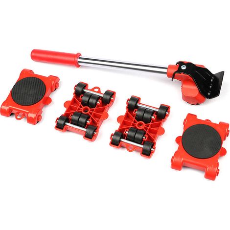 Portable heavy-duty furniture lift for easy and safe movement, suitable for sofas and wardrobes - red car (1/5)