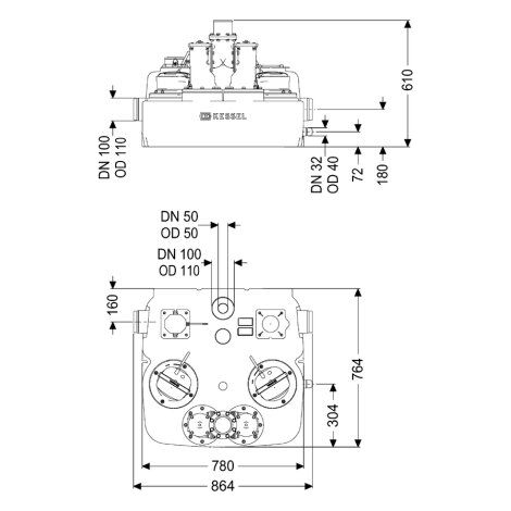 KESSEL 28797 Station de relevage Aqualift L