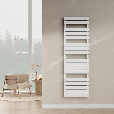 Radiateur sèche-serviettes Voss à lames plates acier 160 x 50 cm (1/5)