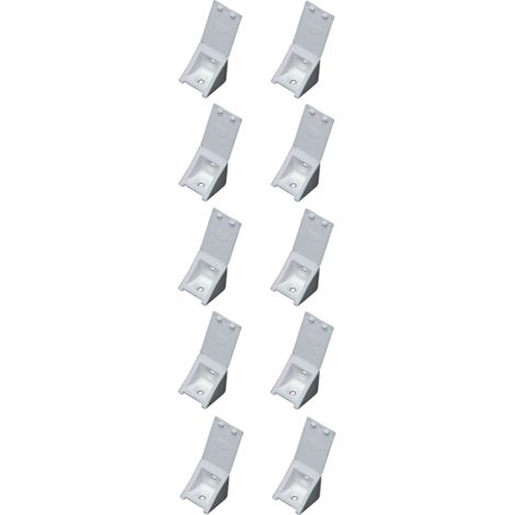 10x taquet d'assemblage plastique blanc équerre systemtac renfort ferrure fixation étagère meuble placard tiroir