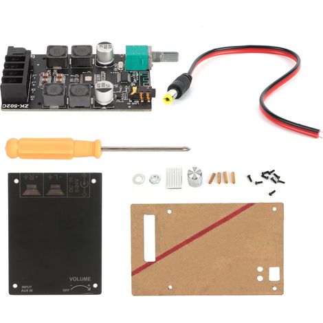 Module amplificateur numérique Bluetooth stéréo audio, carte récepteur avec filtre intégré pour installation (1/5)