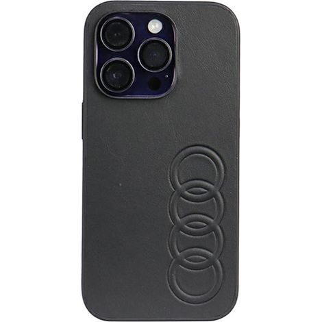 Audi Kunstleder - iPhone 14 Pro Hülle (Schwarz) (1/5)
