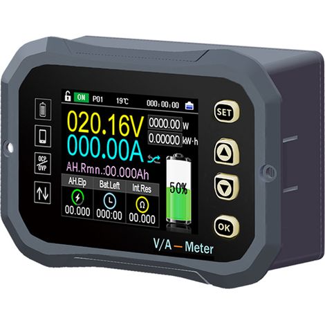 Moniteur de batterie KG-F DC 0-120 V 100 A 400 A 600 A, testeur de batterie, voltmètre et ampèremètre, compteur de coulombs, indicateur de capacité. Prix plafonné à 69 .