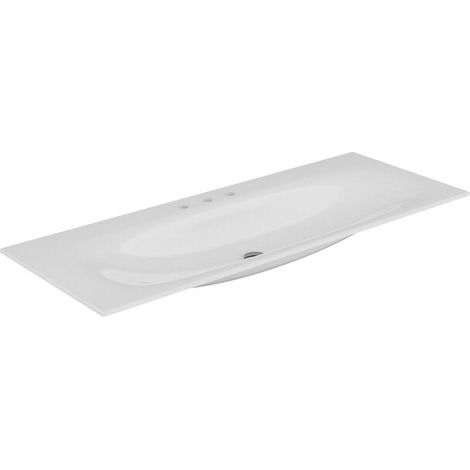 Keuco Edition 11 lavabo en céramique 31160, 1405x17x538mm, avec 3 trous pour robinet, blanc - 31160311403 (1/2)
