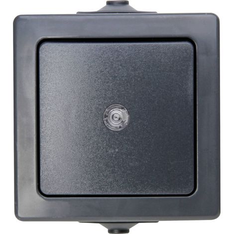 Kopp 566315004 Gamme d'interrupteurs pour pièce humide Nautic anthracite 1 pc(s) A835622