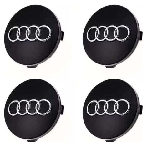 [JAMAIS UTILISÉ]4 pièces Cache Moyeux pour Audi 60mm Centre Roue ABS Accessoires de Voiture (1/3)