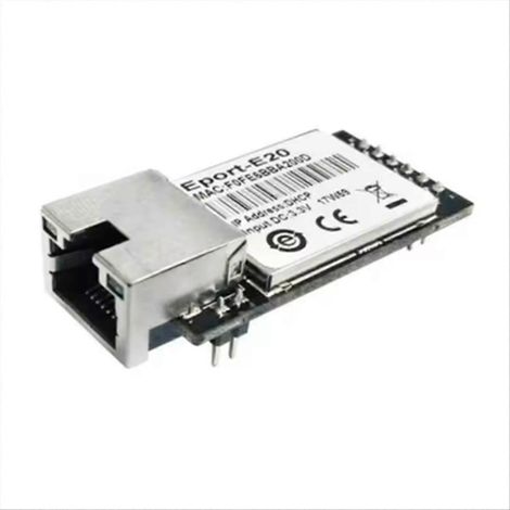 Module serveur réseau Eport-E20 avec port FreeRTOS, interface série TTL vers Ethernet, DHCP, IP 3,3 V, Telnet et Wi-Fi. (1/5)