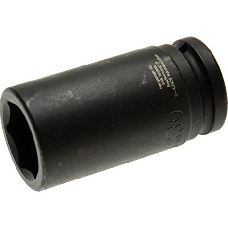 Kraft-Steckschlüssel-Einsatz Sechskant, tief Antrieb Innenvierkant 20 mm (3/4") SW 30 mm