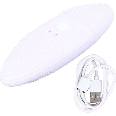 3-stufiger Ultraschall-Gemüsereiniger, USB-aufladbar, Hochfrequenzvibration, Dual Wave, Weiß (1/5)