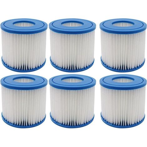 Pack of 4 Type D & VII Pool Filter Cartridges, Replacement Filter Cartridges Compatible with Summer Waves (1/4)