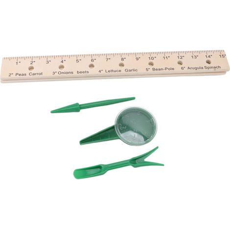 Règle d'espacement des Plantes Pliable de 30 Pouces, avec Plantoir et Pince de Transplantation (1/5)